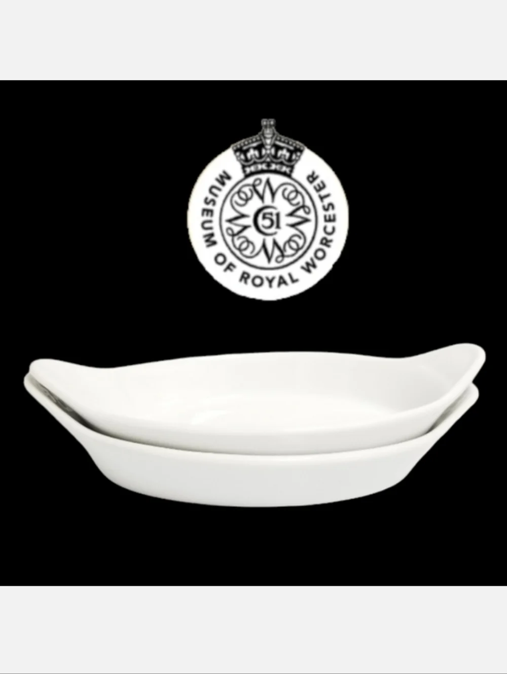 Royal Worcester Gourmet Oven China Oval Au Gratin Dishes Sz 8 Shape 42